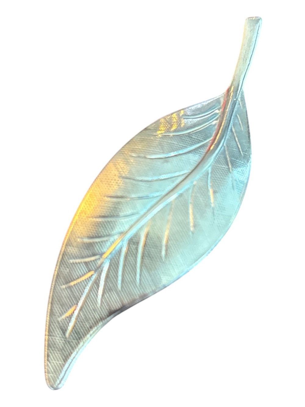 Gold-toned Vintage Leaf Brooch